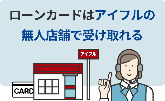 ローンカードはアイフルの無人店舗で受け取れる