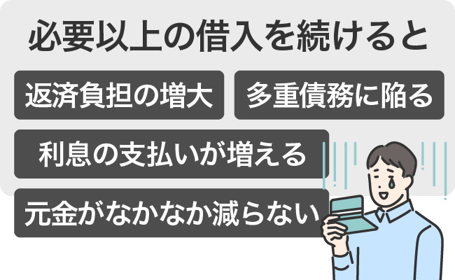 必要以上に借りない